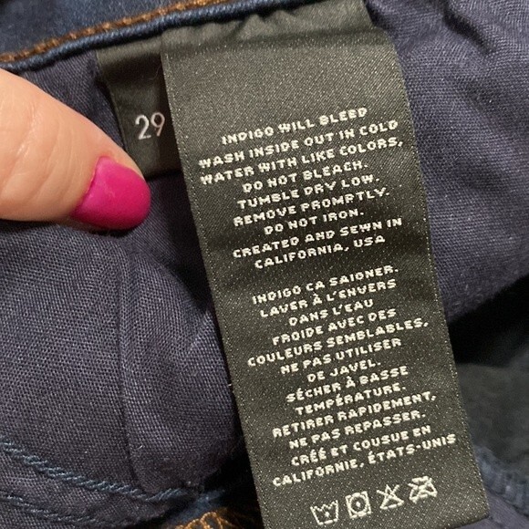 J Brand dark wash skinny jeans.  Size 29 - Picture 4 of 6